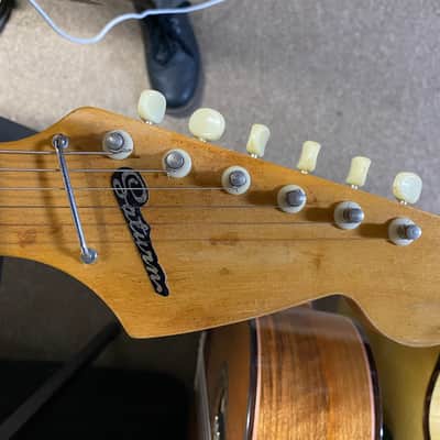 Teisco Saturn 1960s Sunburst Electric Guitar image 8