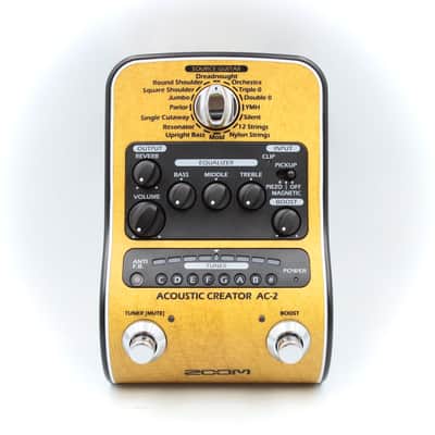 Zoom AC-2 Acoustic Creator With Original Box Power Supply Guitar Effect Pedal image 4