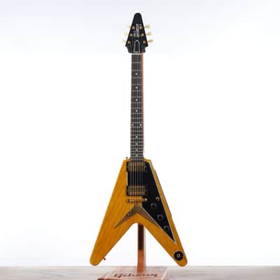Gibson Custom 1958 Korina Flying V Reissue, Natural | Demo image 2