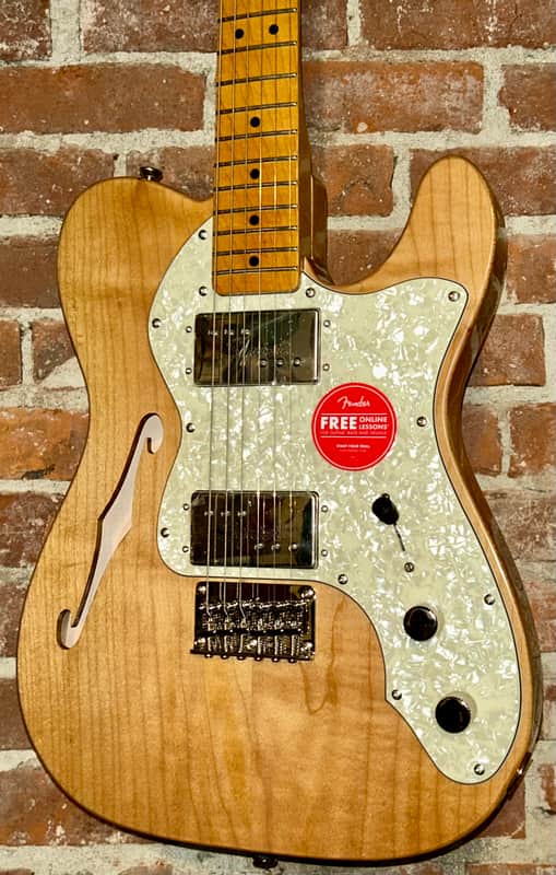 NEW Squier Classic Vibe '70s Telecaster Thinline Natural, HH Includes Pro Setup & Ships Fast so Support Small Business ! image 1