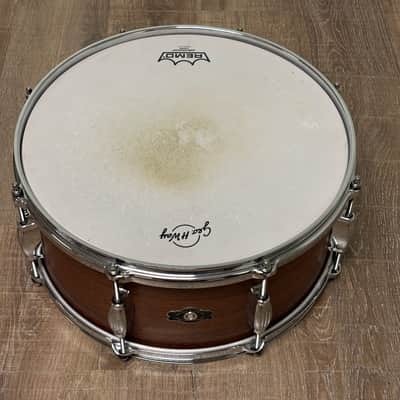 George Way Dunnett GW654T-TM 6.5 X 14'' Nyatoh Snare Drum 2017 - Dark Brown Matte Lacquer image 9