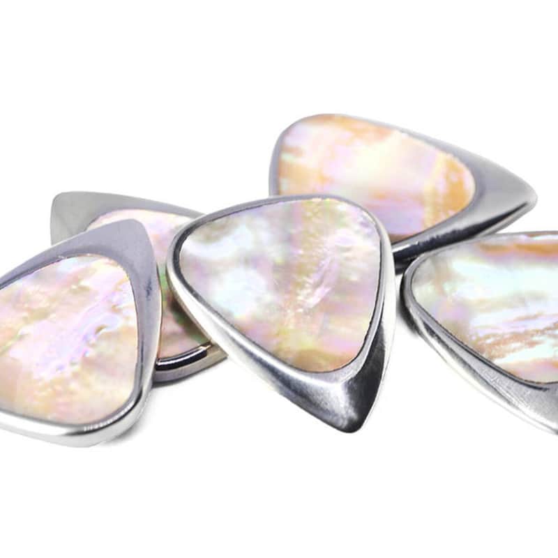 2024 Timber Tones Jazz III size Titanium Guitar Pick with Gree…