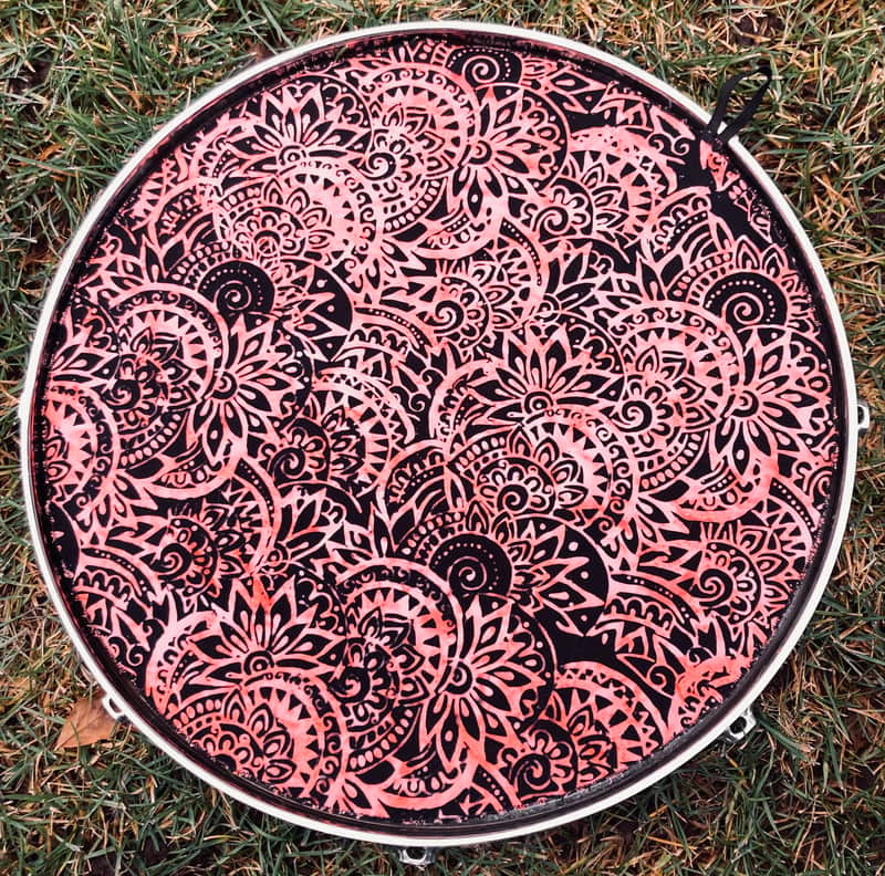 16" single layer Drum Bunny cloth drum cover - dampener - partial mute - compare to Drum Tortillas - Quesadilla - Big Fat Snare image 1