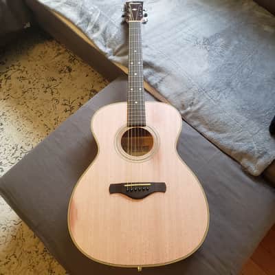 IBANEZ AV8CE-AFP | Full "Thermo Aged" Mahogany top sides & back | Antique Flamingo Pink | Serial No. 1X-01 CD191116747 image 2