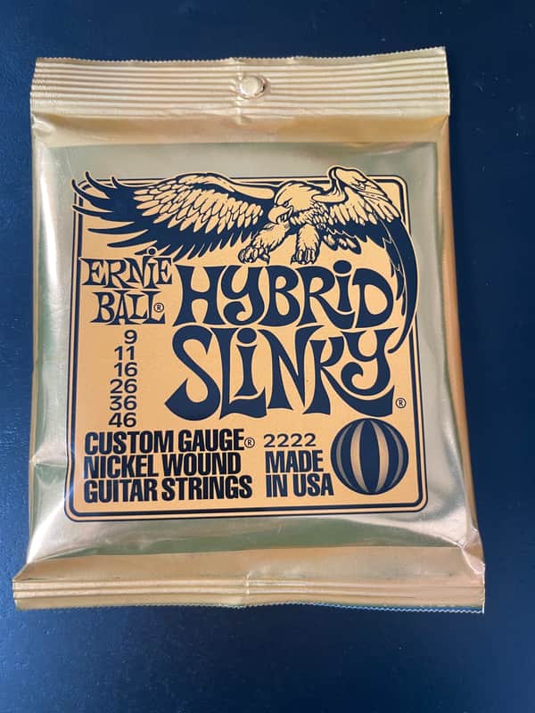 Ernie Ball Hybrid Slinky Electric Guitar Strings, Nickel-Wound, 9-46 Gauge image 1