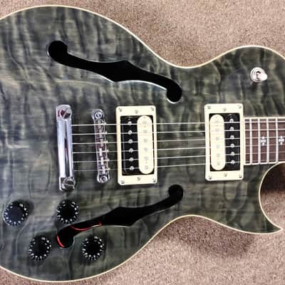 Xaviere Guitar Fetish Xv-550 Series Solid Carved Maple Semi Hollow Highly Figured Quilt Top LP Shape image 1