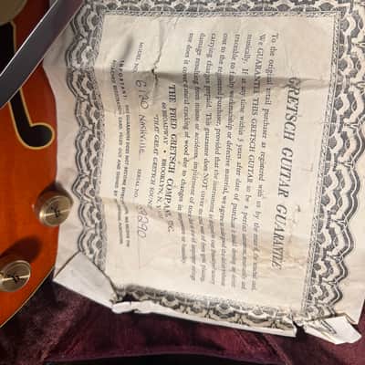 Gretsch 6120 Nashville Hollow Body - 1969 - Orange - OHSC image 17