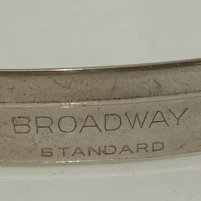 Leedy 14"Broadway Standard"Stick-Chopper Nickel NOB Snare Drum Resonant Rim/Hoop image 2