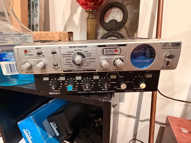 Behringer MIC800 Mini Mic Modeling Preamp 2000s - Silver image 1