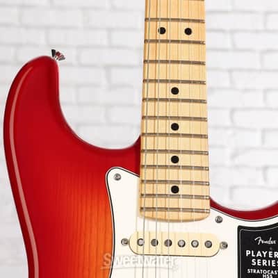 Fender Player II Stratocaster HSS Electric Guitar - Aged Cherry Burst with Maple Fingerboard (StratP2HSSMCBd1) image 3