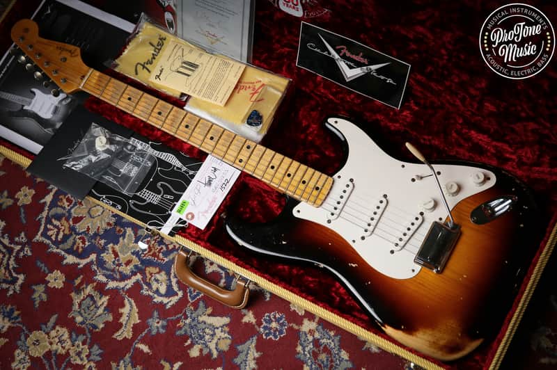 Fender USA Custom Shop 54' Stratocaster Heavy Relic Two Colour Sunburst image 1