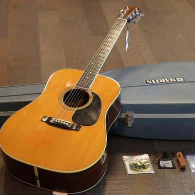 1975 Martin D-35 Dreadnought Acoustic Guitar Natural + OHSC image 1
