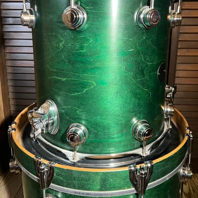 DW collectors series 3 piece bop kit satin emerald green image 9
