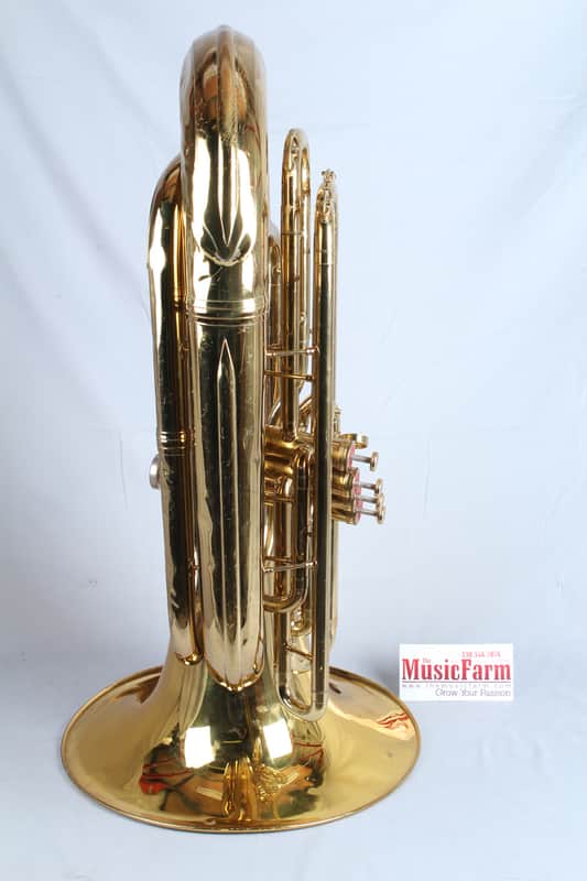 Used Conn 5J BBb Tuba W Hardshell Case Made in USA Working Valves