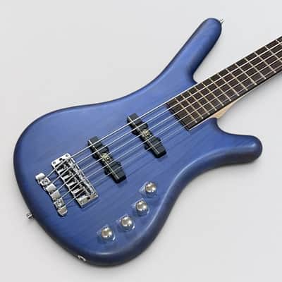 Warwick RockBass Corvette Basic 5 String Electric Bass Guitar - Ocean Blue Trans Satin image 8