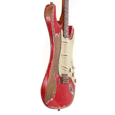 Fender Custom Shop 1962 Roasted Stratocaster Ultimate Relic Torino Red Masterbuilt Greg Fessler image 5