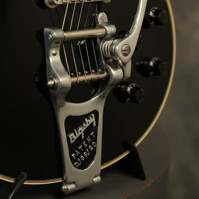1957 Gibson Les Paul Custom Black w/original Bigsby + "Fretless Wonder" HANG TAG image 6