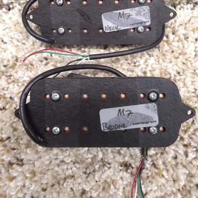 Lundgren M7 7 String Humbucker Set Black image 2