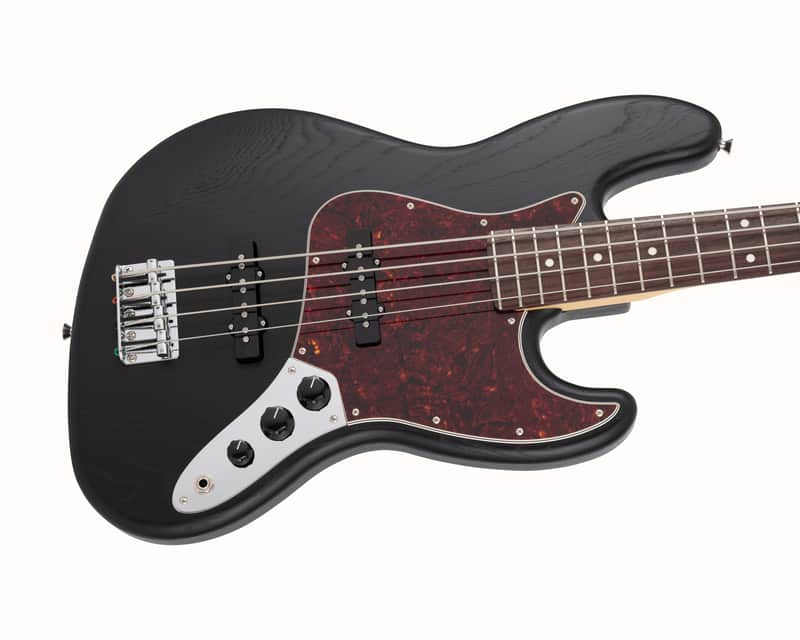 Fender Made in Japan Limited Jazz Bass Raw Ash - Black | Reverb