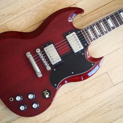 1990 Greco SG Electric Guitar Cherry SS-600 Lawsuit Mint