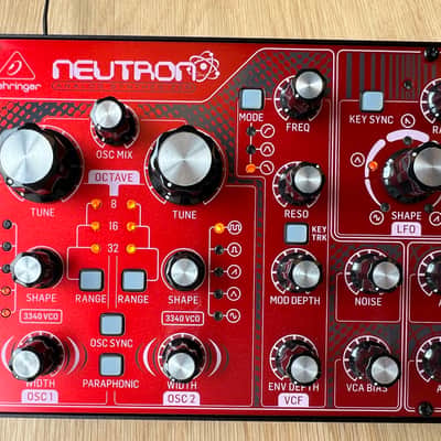 Behringer Neutron Paraphonic Analog and Semi-Modular Synthesizer 2018 - Present - Red image 2