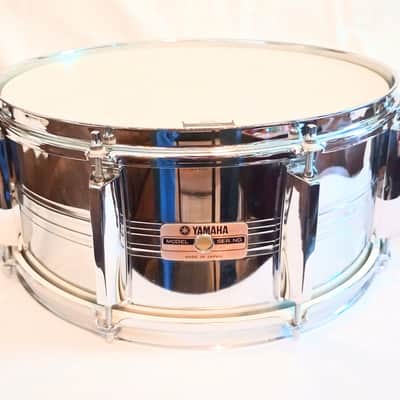 YAMAHA STEEL SNARE DRUM-CHROME-FREE SHIP TO C-USA! image 5