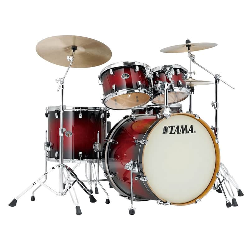 Tama VP52KRSTRB Silverstar 10" / 12" / 16" / 22" / 5x14" 5pc Birch Shell Pack image 1
