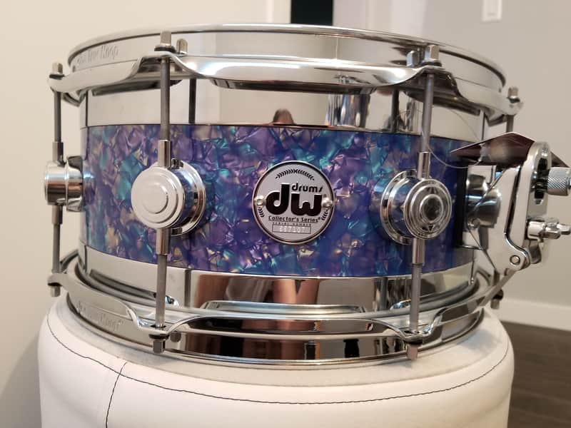 *New* DW Edge Snare 6x13 Stained Glass Finishply Rare image 1