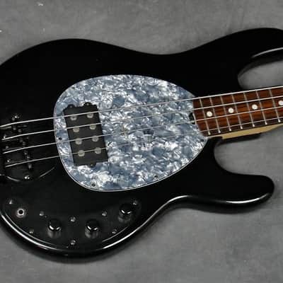 OLP MM2 4-String Bass Guitar, Ernie Ball MusicMan Stingray, Music Man, Black image 2