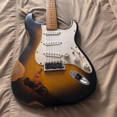 1999 Fender Stratocaster Classic 50's series - Two Tone Sunburst. MIM Many Upgrades! image 1