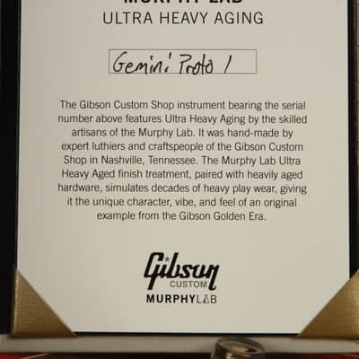 2022 Gibson GEMINI 1959 Les Paul replica Murphy Lab Ultra Heavy Aged PROTOTYPE #1 BOTB page 116 image 24