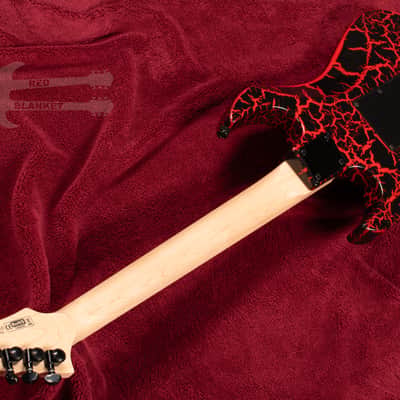 B.C. Rich Gunslinger Retro II with Floyd Rose - Red Crackle image 13