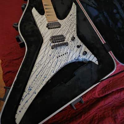 Jackson Custom Shop Warrior 2025 - Limited White Blue Blood Splatter W/COA image 12