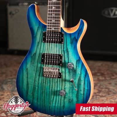 PRS Limited Edition SE Exotic Custom 24 Electric Guitar - Lake Blue with Gig Bag image 1