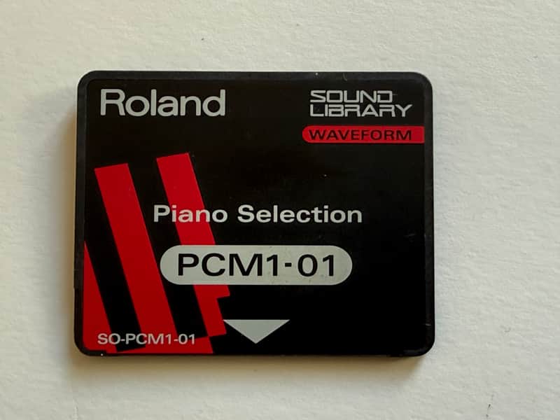 Roland JV & JD Series Waveform Data ROM Card SO-PCM1-01 Piano Selection image 1