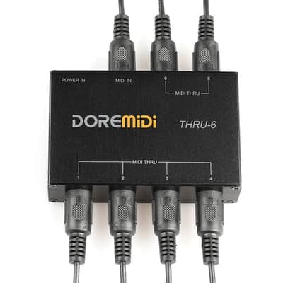 MIDI THRU-6 Box | 1-In 6-Out MIDI Splitter image 3