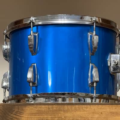 1970's Ludwig 13" Blue Silk 3-Ply Rack Tom 9x13 image 4