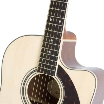 Epiphone AJ 220SCE Advanced Jumbo Acoustic Electric Guitar Natural image 3