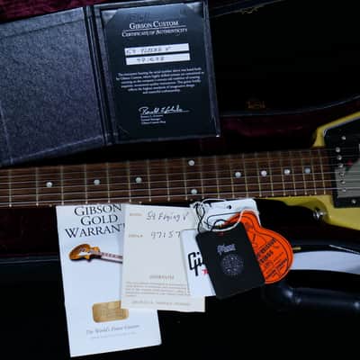 Gibson Custom Shop '59 Flying V Mahogany VOS 2017 TV Yellow 1959 Reissue image 4