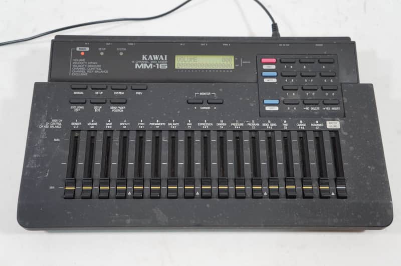KAWAI MM-16 16ch SysEx MIDI Mixer Controller for K1 K4 K4r XD-5