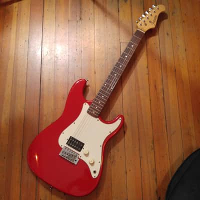 Fullerton Single Humbucker Doublecut Electric Red image 2