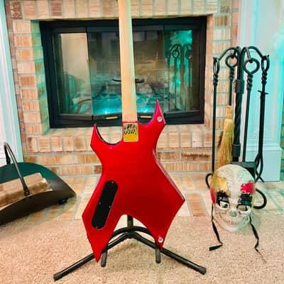 BC RICH Kerry King War Tribal Warlock  2004 - Red With Platinum Tribal Bronze Series image 10