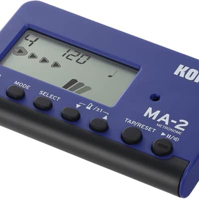 Korg MA-2 Digital Metronome for Orchestral Instruments w/ Large Display and 400 Hours Battery Life - Blue MA2BL 2025 - Blue image 1