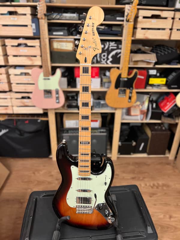 Fender Alternate Reality Series Sixty-Six HSS with Maple Fretboard 2019 3-Tone Sunburst image 1