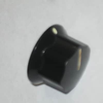 ONE litely relic'd MXR large (standard size) black plastic knob with white position line & dot, Push-On Style ECB134 (NO set screw) & ONE litely relic'd MXR Knob Cover (Foot Turner) ECB131 - from late 2000s image 17