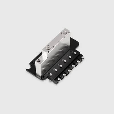 Tremoline FT36T-R3-BS Stainless Steel double locking tremolo + R3 (42.8mm) Locking Nut, Black image 5
