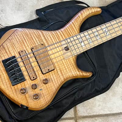 Warrior Custom 5 String Bass Natural image 3