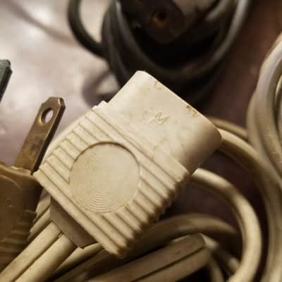 Bell & Howell ME Power Cord for 285 Filmosound Amp electric cable supply wire Original vintage 1950s - Black image 5