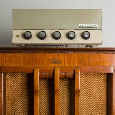 Newcomb Pathfinder Model E-20 w/ Jensen Imperial Reproducer CA-12 Speaker Owned and Used by Tom Verlaine Head and Cabinet Amplifier, c. 1940s/1965. image 5