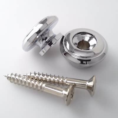 True Custom Shop® Chrome Oversized 17mm Diameter Strap Buttons for Gibson Guitars and Bass image 1